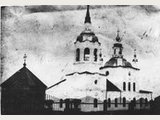 Троицкая церковь в Туруханске. Фотография начала XX века