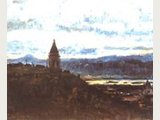 Рис. 2 Этюд В.И.Сурикова «Ночной Красноярск» 1887 г.