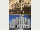 Рис.10.Вид с юго-запада на здание Эльворти в начале XX века и в наши дни.