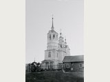 Вид Успенской церкви в с.Верхнеимбатском с юго-запада.
Автор фотографии - не известен, фото конца XIX века