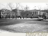 Вид Владимирской площади в Красноярске с северо-запада. Фотография 1980-х годов.
