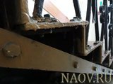 Детали крепления кованой решетки ограждения парадной лестницы. Фото Сергеева Л.М. ноябрь 2013г.