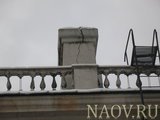 Баллюстрада парапета восточного фасада.  Фото Фисик М.В ноябрь 2011г.