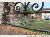 Фрагмент кованой ограды. Фотография Разваляева Е.О., 2012 г.
