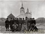 Жители монастыря в Туруханске, фотография начала XX века